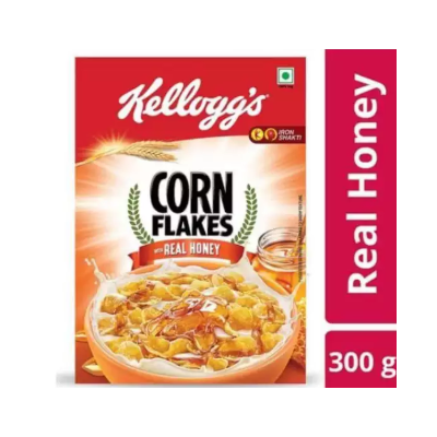 Kellogg's Corn Flakes with Real Honey - 300 g Box